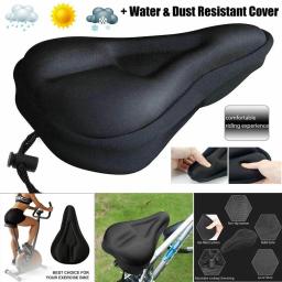 Capa de almofada de bicicleta macia e espessada, impermeável, respirável, espuma confortável, novo - Image 2
