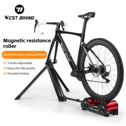 WEST BIKING-Resistência Magnética Bicicleta Trainer, Indoor Ciclismo Formadores, Suporte De Treinamento, Home Road Bike, MTB, Formadores, Resistência - Image 1