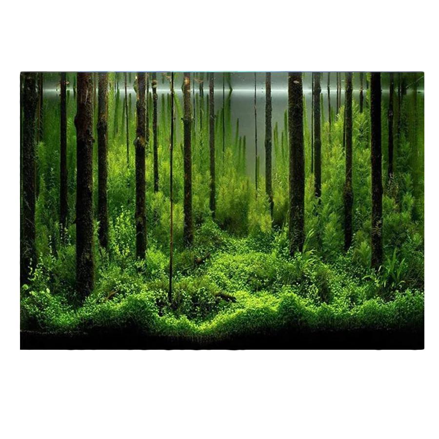 Aquário Cartaz De Fundo, 3D PVC Adesivo Adesivo, Tanque De Peixes, Fundo Do Mundo Subaquático, Papel De Decoração, Papel De Parede Paisagem - Image 1