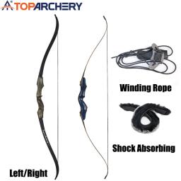 Tiro com arco 60in esquerda/direita arco de caça de madeira tradicional arco recurvo laminado artesanato longbow para tiro ao ar livre presentes de caça - Image 1
