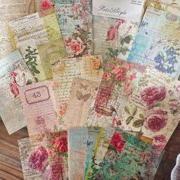 Panalisa-Pacote de Papel Scrapbooking Estampado, Papel Artesanal, Cartão de Fundo, Estilo Vintage, 20 Folhas, 10 Projetos - Image 2