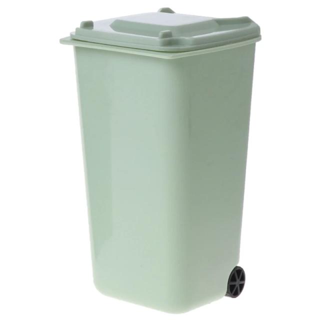 Organizador Mini Wheelie: Suporte para Canetas e Armazenamento Estiloso com Balde de Lixo
