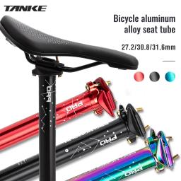 Tanke mountain road bicicleta selim ultraleve liga de alumínio mtb espigão tubo 27.2/30.9/31.6mm * 400mm peças ciclismo - Image 3