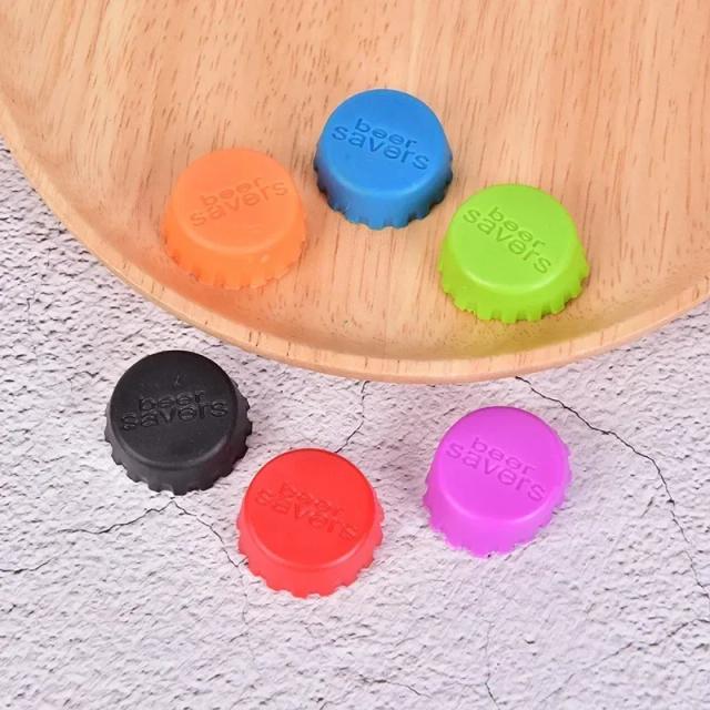 Cores Candy: Tampas de Silicone Térmicas para Garrafas de Cerveja - Ideais para Bar, Cervejaria Caseira, Vinho e Jantar, Disponíveis em 6 e 12 Peças