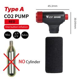 Alumínio portátil Alloy Bomba de bicicleta, CO2 Inflator, Schrader, Presta Adaptador, Segurança, Automático, Mini Mão - Image 6