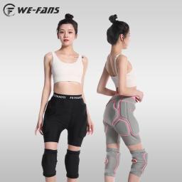 Snowboard de esqui ao ar livre patinação adulto joelho protetor terno com espessamento hip almofada magro encaixe calças hip equipamento proteção - Image 1