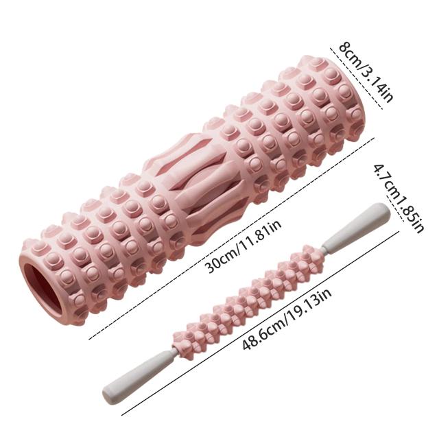 Rolo de Espuma para Massagem Muscular - Exercício, Pilates, Yoga - 30cm