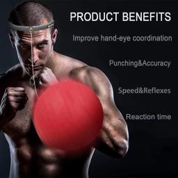 WorthWhile Kick Boxe bola reflex com banda de cabeça, treinamento de velocidade de luta, bola de muay exercício MMA, equipamento doméstico para crianças e adultos - Image 4