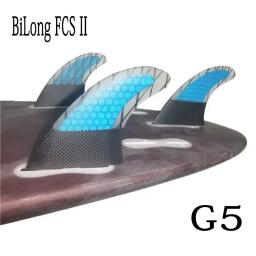 BiLong FCS II Thruster Prancha Fins, G5 Fiberglass Honeycomb, Fibra De Carbono, Tamanho M, Quilhas Surf Fin, Prancha Elétrica, 3Pcs Set - Image 6