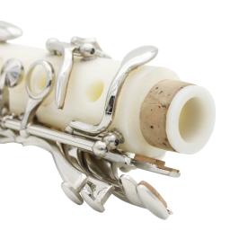 SLADE-Clarinete Portátil Branco com 6 Anéis, Instrumentos Profissionais de Sopros, Clarinetto, Bb 17 Chaves - Image 5