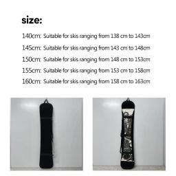 Bolsa snowboard para viagens aéreas Bolsa transporte esqui ar livre 140/145/150/155/160cm Bolsa esqui - Image 6