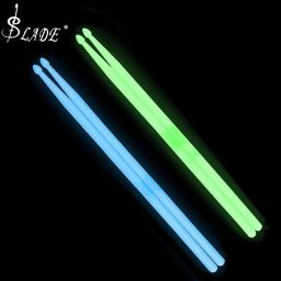 Baquetas fluorescentes de nylon profissionais, luz luminosa, brilhante, brilhante, instrumentos musicais, 5A - Image 1