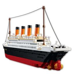 Blocos de construção de navios para crianças, 3D Hobbies Kits, tijolos compatíveis, modelo de cidade, cruzeiro Titanic, barco, brinquedos, RMS, 10294 - Image 6