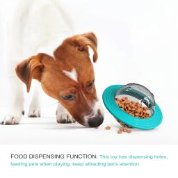 Dispositivo de alimentação bola resistente à mordida para cães, alimentação lenta interativa, auto alta brinquedos, frisbee, frisbee, vazamento - Image 1