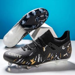 Sapatos de futebol com chuteiras para homens, sapatos de futebol profissional para meninos, tênis de treinamento ultraleves antiderrapantes, TF, FG, alta qualidade - Image 3
