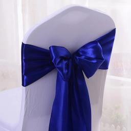 Cetim arco faixas para cadeira, nós, fita para casamento, borboleta laços para festa, evento, banquete do hotel, decoração para casa, 10 PCs, 100PCs - Image 3