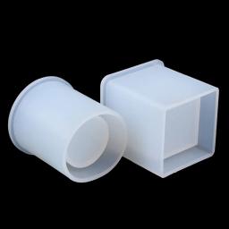 Resina epóxi moldes de concreto, molde da vela, molde do silicone, flor seca, resina artesanato decorativo, DIY armazenamento caneta titular molde - Image 2