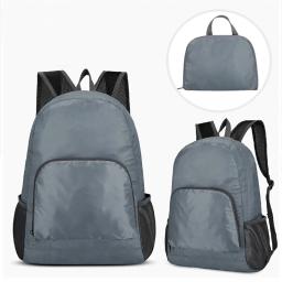 Mochila dobrável leve esportes de viagem caminhadas escalada saco texto impresso portátil ao ar livre pacote para mulher - Image 4
