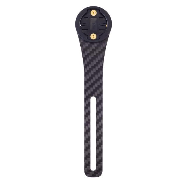 Suporte Integrado de Fibra de Carbono para Bicicleta com Montagem para Computador, Farol e Acessórios Garmin, Gopro, XOSS e Wahoo
