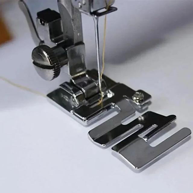 Acessório Multifuncional para Máquinas de Costura: Pé de Máquina para Elástico 9907-6, Ideal para Artesanato e Costura Precisa