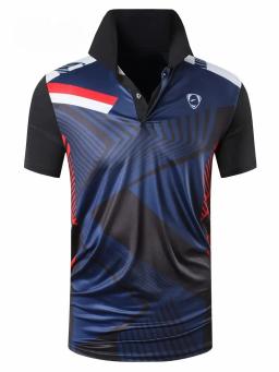 Camisa polo masculina de verão 2024, camisa polo esportiva casual de alta qualidade, camisa polo de manga curta de lapela masculina solta, tops casuais masculinos - Image 2