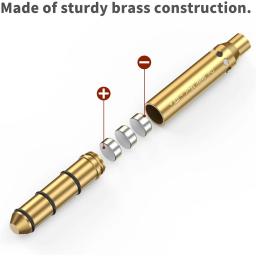 Red Laser Bore Sight para Revólveres, Bore Sight, Boresighter, End Barrel para Pistolas, Rifle, Air Guns,. 177, 22LR,. 223Rem, 9mm,. 38Spl - Image 3