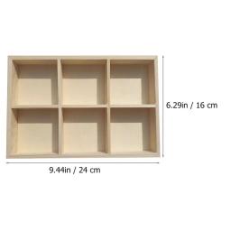 1pc artesanato organizadores e armazenamento caneta titular para mesa pintura vara caixa de pintura vara caixa de pigmento de madeira - Image 6