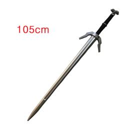 105cm 1:1 anime cosplay geralt de rivia espada lobo branco arma adereço role play modelo pu brinquedo adereço - Image 3