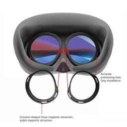 Magnético VR Glasses Frame para PICO4Ultra, Alloy Material, Anti Deformação, Gaming Equipment, Acessórios com saco de vidro - Image 3