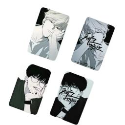 Cartão coreano Manhwa Checkmate Lomo, personagens de quadrinhos, cartões fotográficos de 3 polegadas, Jeong Eunsung, Lee Suhyun, Fans Gift, 4 Pc Set - Image 4