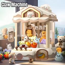 Mini Claw Plush Machine Brinquedos para crianças, DIY com moedas, jogar prêmios de jogos, vending Arcade, Crane Doll, música para crianças presentes - Image 3