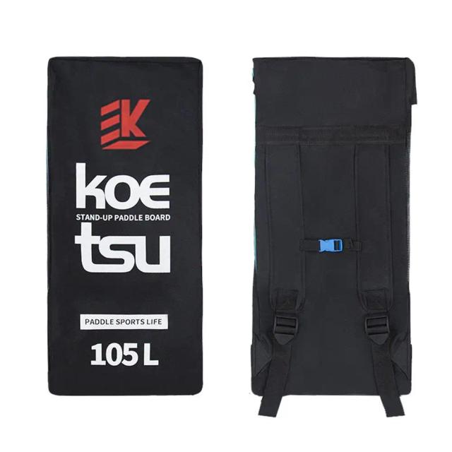 Mochila de Viagem de 105L para SUP Inflável e Stand Up Paddleboard com Alças de Ombro e Transporte Prático
