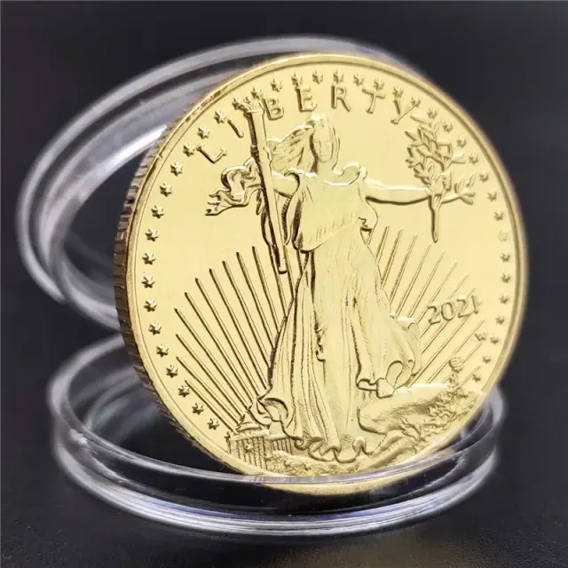 Moedas Colecionáveis de Ouro Fino 1/2 oz - Estátua da Liberdade como Presente de Ano Novo para uma Coleção Exclusiva 2021/2016