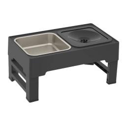 Tigelas de alimentação com água com suporte, tigela para cachorros, altura ajustável, tigela de comida para cães pequenos e gatos - Image 3