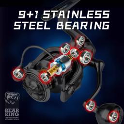 Bearking marca nova chegada carretel de pesca de água salgada fiação 1000-6000 9 + 1bb 5.2:1 arrasto máximo 10-20kg carretéis à prova de água - Image 4