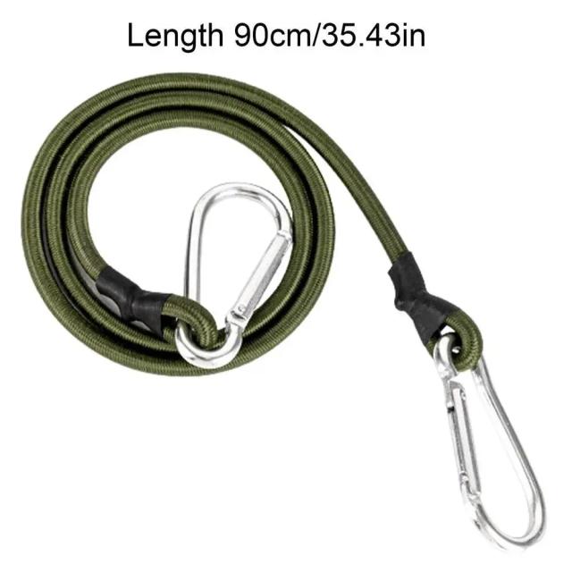 Cabo de Bungee Pesado para Exterior com Mosquetão e Ganchos - Ideal para Caiaque, Ciclismo e Transporte de Bagagens