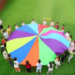 Equipamento ao ar livre do arco-íris para adultos, jogos de paraquedas, brinquedo gigante, jogar guarda-chuva - Image 1