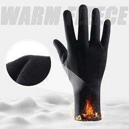 Luvas de esqui forros luvas térmicas quentes com tela sensível ao toque, terno para homens e mulheres ciclismo e corrida luvas de inverno finas e leves - Image 5
