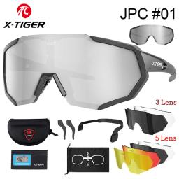 X-TIGER-Óculos de ciclismo com lentes polarizadas, protetor ocular para bicicleta de estrada e mountain bike, MTB,óculos de ciclismo de masculinas óculos de sol esportivos - Image 1