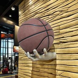 Suporte De Bola De Esportes De Montagem De Parede De Basquete, Rack Em Forma De Mão, Exibição De Voleibol, Basquete E Futebol - Image 2