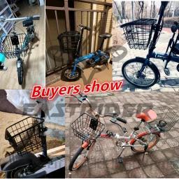 Cesta dianteira de bicicleta de grande capacidade cesta de armazenamento de e-bike forte suporte de carga fácil instalação durável para scooter bicicleta - Image 6