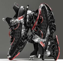 Sapatos masculinos tênis tenis sapatos de designer de luxo dos homens sapatos casuais sapatos plataforma moda lâmina mocassins tênis de corrida para homem - Image 1