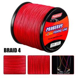 Linha de pesca trançada de 300m, 4 fios, 4 tece, trança, linha pe, multifilamento, 6lb-100lb, linha de pesca, 5 cores - Image 5