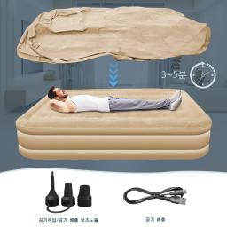 Cama inflável portátil de três camadas, almofada de ar dupla, colchão espessado e elevado, ao ar livre, novo, quente - Image 6