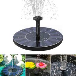 Solar Powered Bird Bath Fountain, Fountain Pump, Decoração Do Jardim, Flutuante Cachoeira, Lagoa E Pátio - Image 1