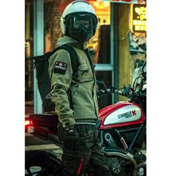 Terno de motociclista impermeável e à prova de vento masculino, jaqueta tática, calças de tubarão, uniforme macio de lã, inverno - Image 6