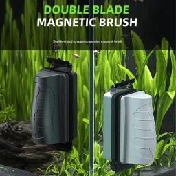 Magnético Aquário Fish Tank Brushes, Flutuante Janela de Vidro Limpo, Algas Raspador, Escova Limpador, Acessórios Scrubber, Novo - Image 1