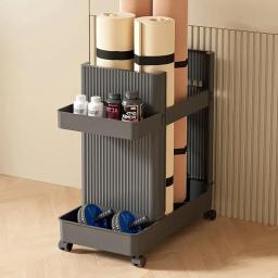 Rack De Armazenamento Com Fundo, Roda Universal Para Kettlebells, Organizador De Equipamento De Ginástica, Suporte De Equipamento De Ginástica, Carrinho De Esportes - Image 4