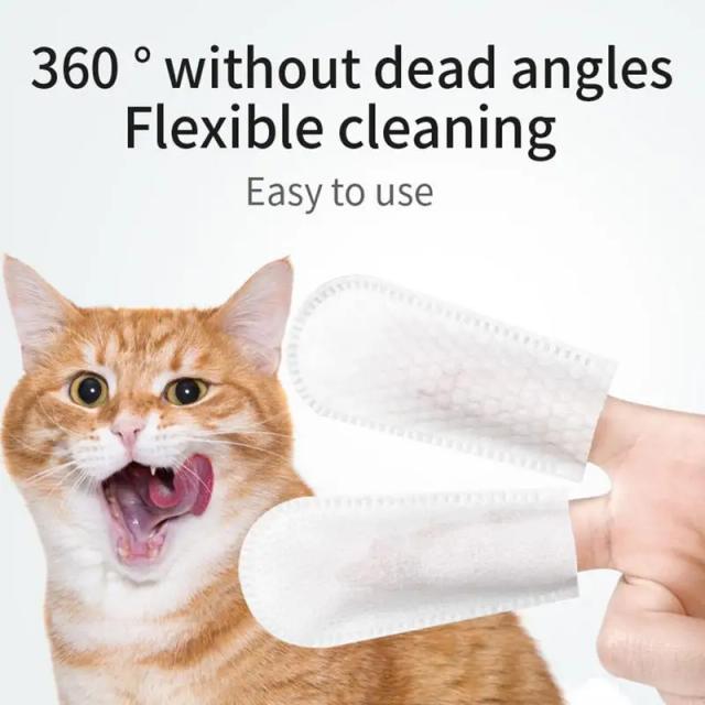 Toalhetes de Limpeza Dental para Pets - Kit de 50 Peças para Cães