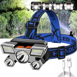 Poderoso recarregável cabeça lanterna para pesca levou farol Nitecore Camping faróis caça tocha caminhadas frente lanternas - Image 3